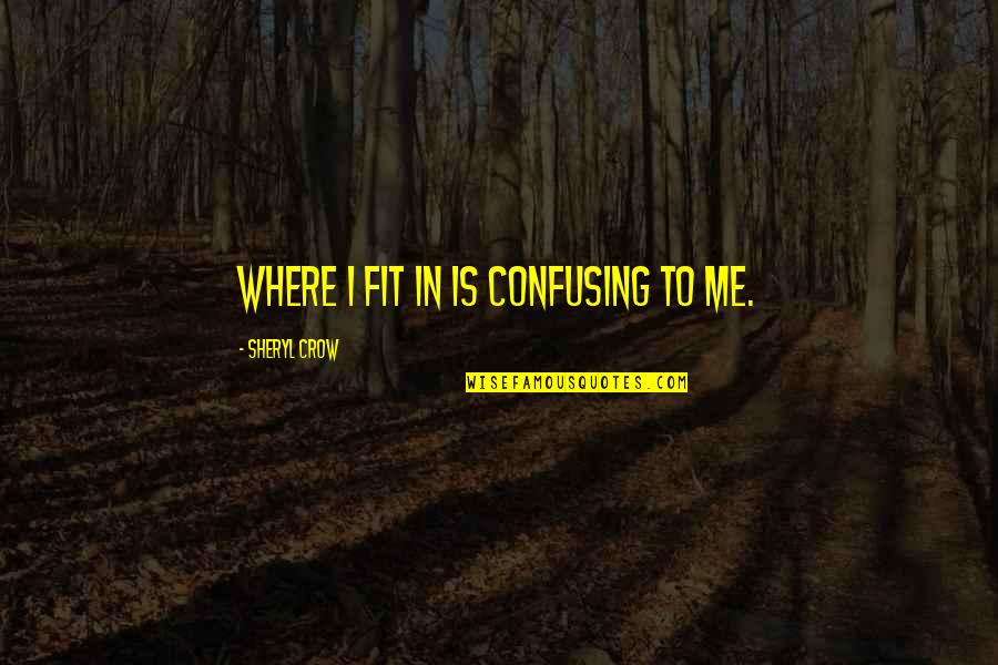 Hemispheric Defense Quotes By Sheryl Crow: Where I fit in is confusing to me.