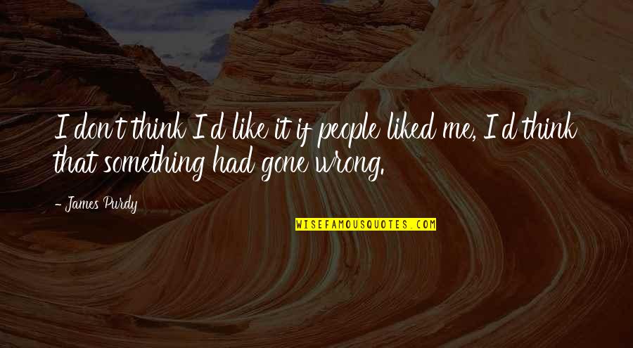 Hengstenberg Pickles Quotes By James Purdy: I don't think I'd like it if people