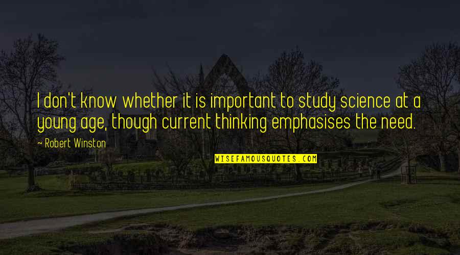Henie Quotes By Robert Winston: I don't know whether it is important to Henie Quotes By Robert Winston: I don't know whether it is important to