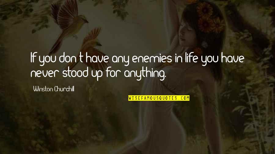 Henman Communications Quotes By Winston Churchill: If you don't have any enemies in life Henman Communications Quotes By Winston Churchill: If you don't have any enemies in life