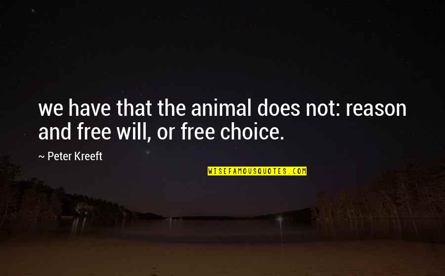 Henri Matisse Famous Quotes By Peter Kreeft: we have that the animal does not: reason