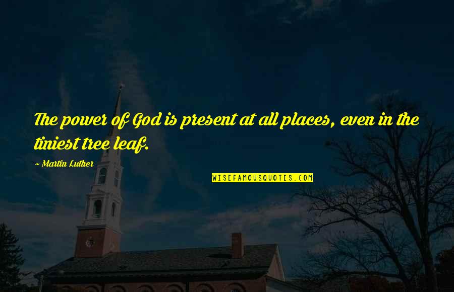 Henrietta Lange Quotes By Martin Luther: The power of God is present at all