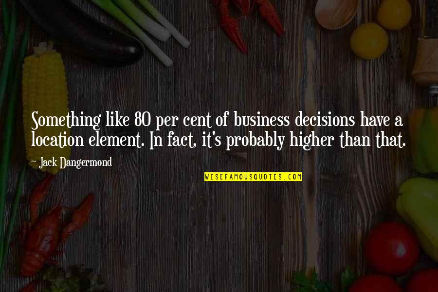 Henrion Quotes By Jack Dangermond: Something like 80 per cent of business decisions