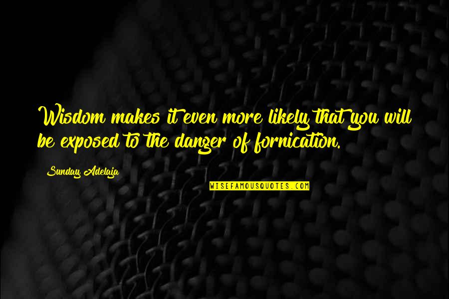 Henry David Thoreau Walden And Civil Disobedience Quotes By Sunday Adelaja: Wisdom makes it even more likely that you