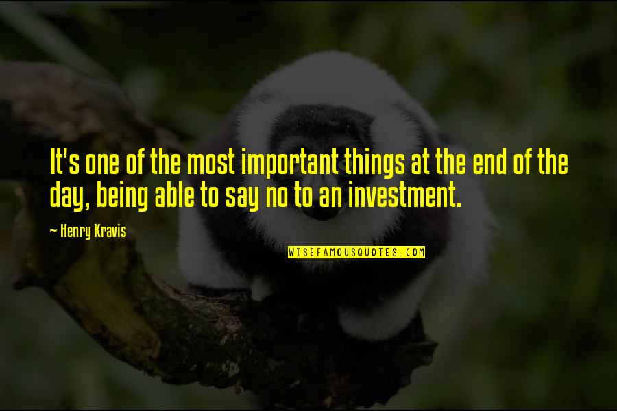 Henry Kravis Quotes By Henry Kravis: It's one of the most important things at Henry Kravis Quotes By Henry Kravis: It's one of the most important things at