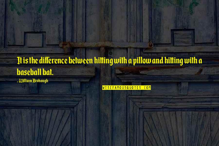 Heptonstall Parish Records Quotes By William Brohaugh: It is the difference between hitting with a Heptonstall Parish Records Quotes By William Brohaugh: It is the difference between hitting with a