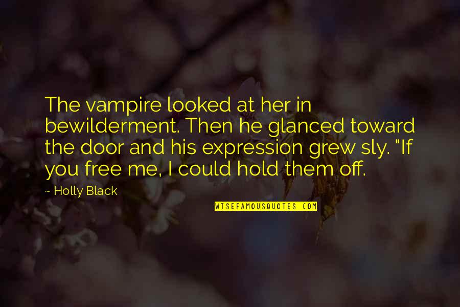 Her Expression Quotes By Holly Black: The vampire looked at her in bewilderment. Then