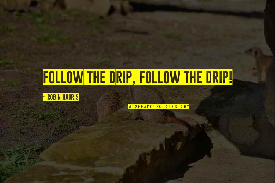 Herbartianism Quotes By Robin Harris: Follow the drip, follow the drip! Herbartianism Quotes By Robin Harris: Follow the drip, follow the drip!