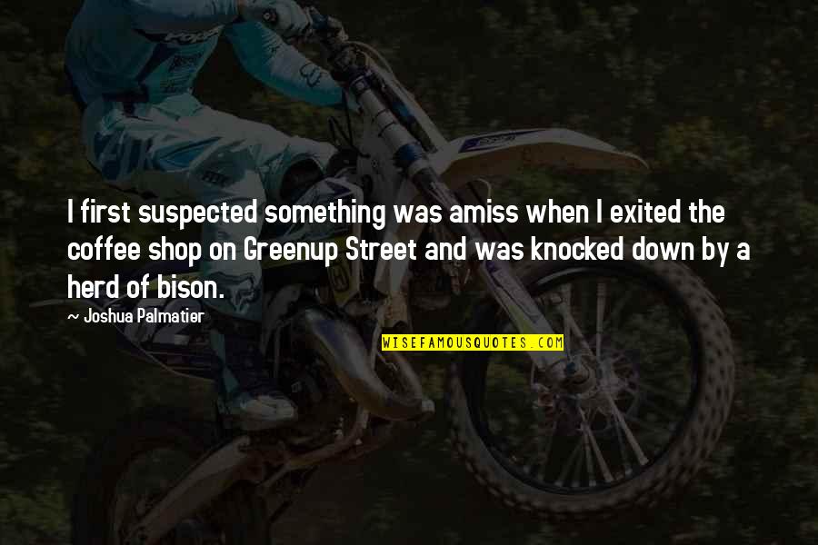Herd Quotes By Joshua Palmatier: I first suspected something was amiss when I