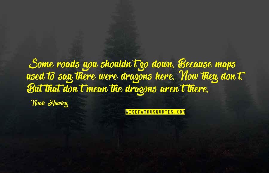 Here There Be Dragons Quotes By Noah Hawley: Some roads you shouldn't go down. Because maps