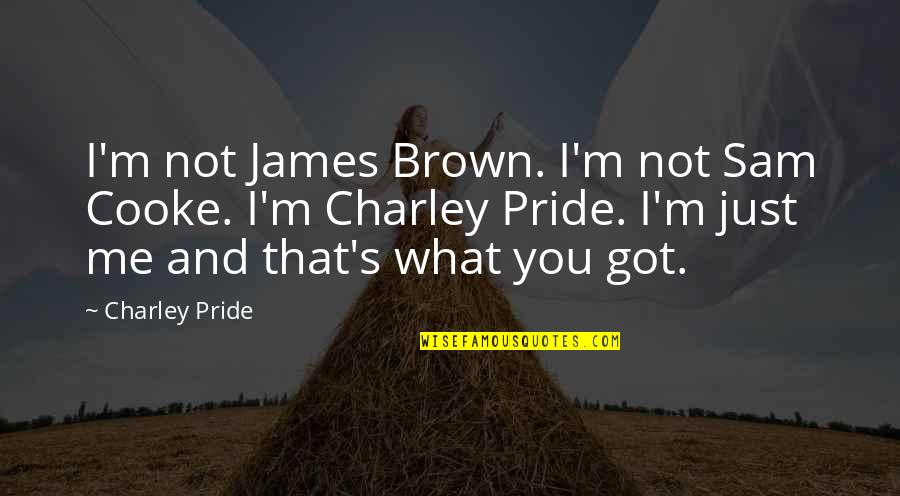 Herlofson The T Quotes By Charley Pride: I'm not James Brown. I'm not Sam Cooke. Herlofson The T Quotes By Charley Pride: I'm not James Brown. I'm not Sam Cooke.