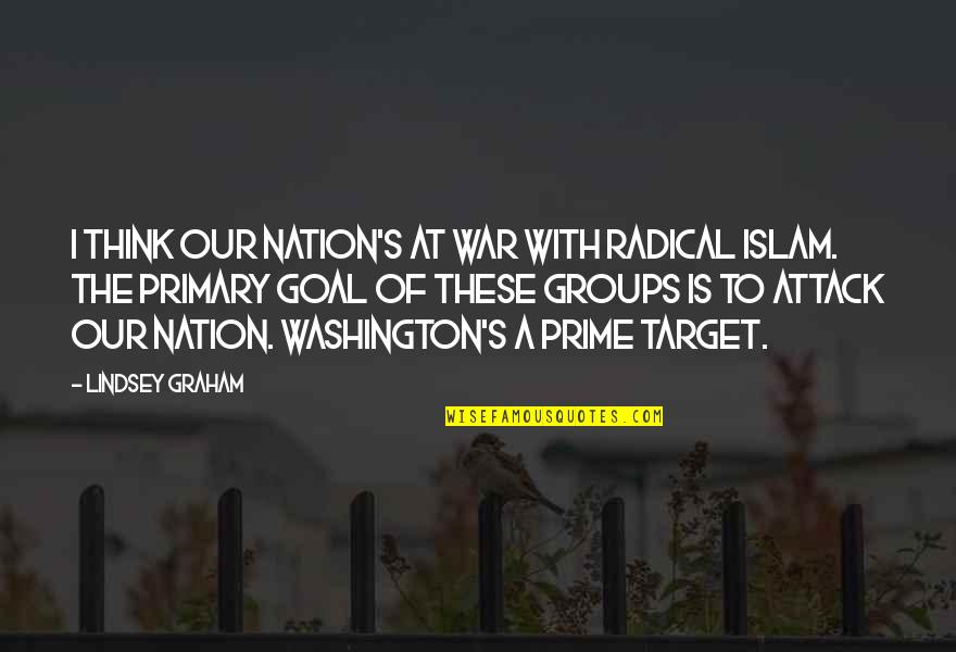 Herrumbre Color Quotes By Lindsey Graham: I think our nation's at war with radical