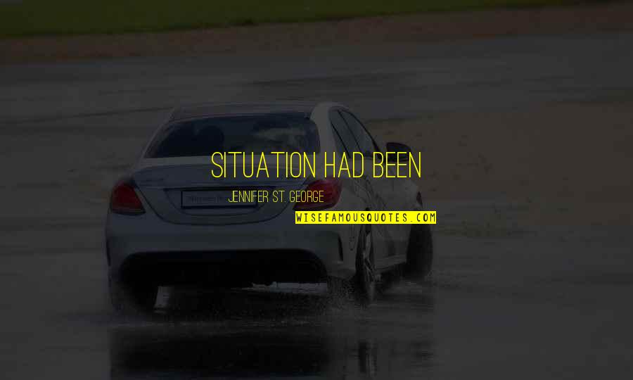 Herzlinger Dermatologist Quotes By Jennifer St. George: situation had been Herzlinger Dermatologist Quotes By Jennifer St. George: situation had been