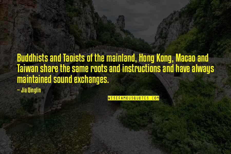Herzog Zwei Quotes By Jia Qinglin: Buddhists and Taoists of the mainland, Hong Kong,
