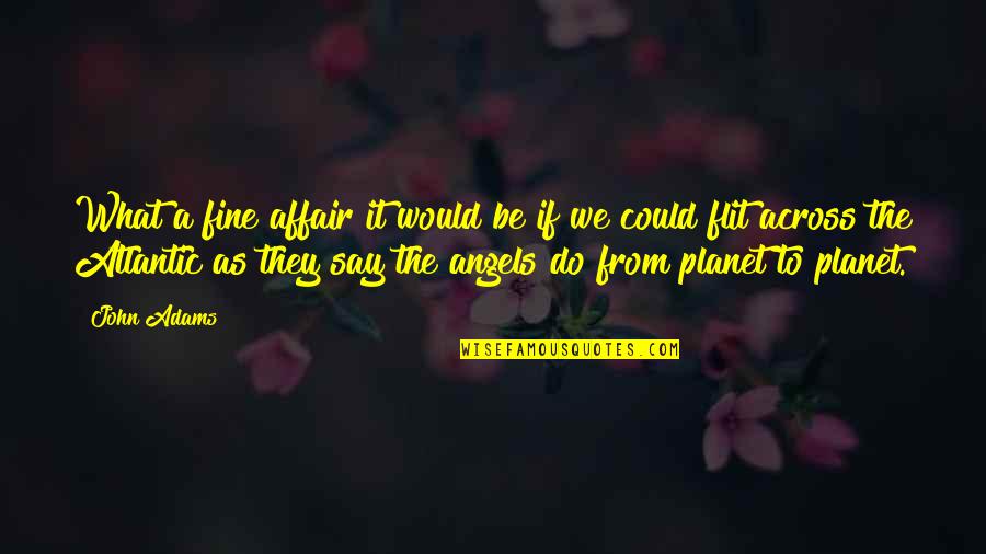 He's Driving Me Crazy Quotes By John Adams: What a fine affair it would be if