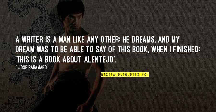 He's Like A Dream Quotes By Jose Saramago: A writer is a man like any other: