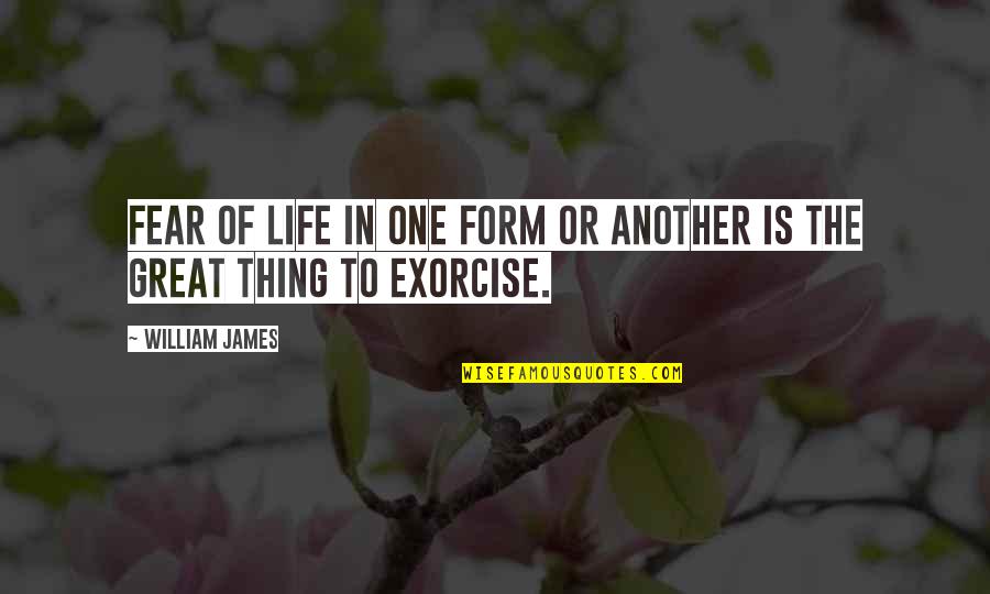 He's My Boyfriend Not Yours Quotes By William James: Fear of life in one form or another