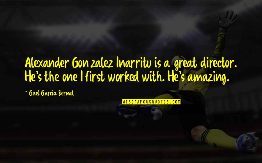 He's The One Quotes By Gael Garcia Bernal: Alexander Gonzalez Inarritu is a great director. He's