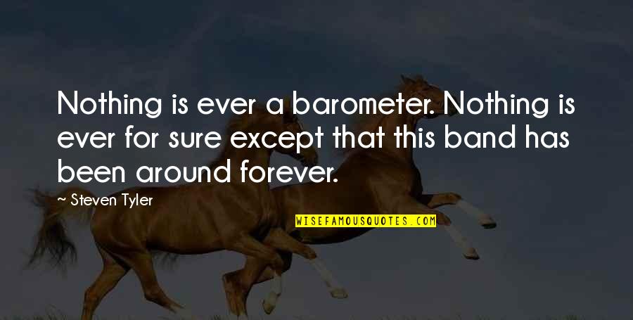 Hesaba Girmek Quotes By Steven Tyler: Nothing is ever a barometer. Nothing is ever Hesaba Girmek Quotes By Steven Tyler: Nothing is ever a barometer. Nothing is ever