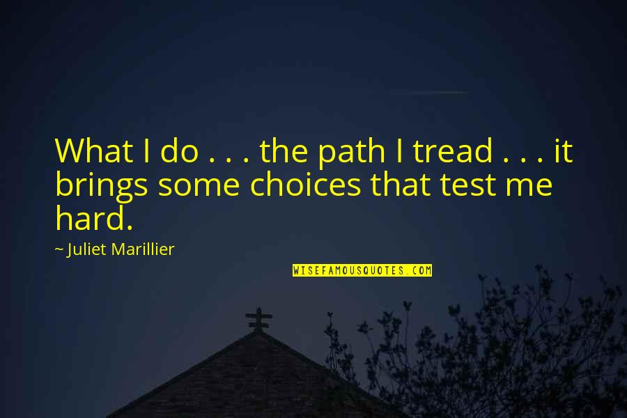 Hesiods Works Quotes By Juliet Marillier: What I do . . . the path