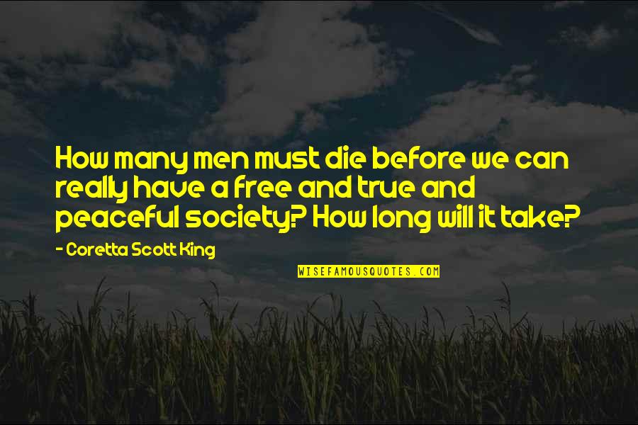 Hesitation And Gut Feeling Quotes By Coretta Scott King: How many men must die before we can Hesitation And Gut Feeling Quotes By Coretta Scott King: How many men must die before we can