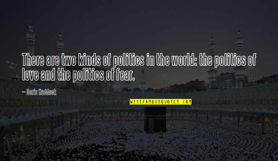 Hey Whats For Dinner Quotes By Doris Haddock: There are two kinds of politics in the Hey Whats For Dinner Quotes By Doris Haddock: There are two kinds of politics in the