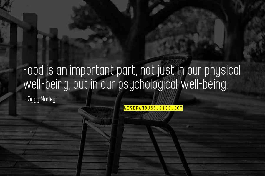 Heyden Quotes By Ziggy Marley: Food is an important part, not just in Heyden Quotes By Ziggy Marley: Food is an important part, not just in