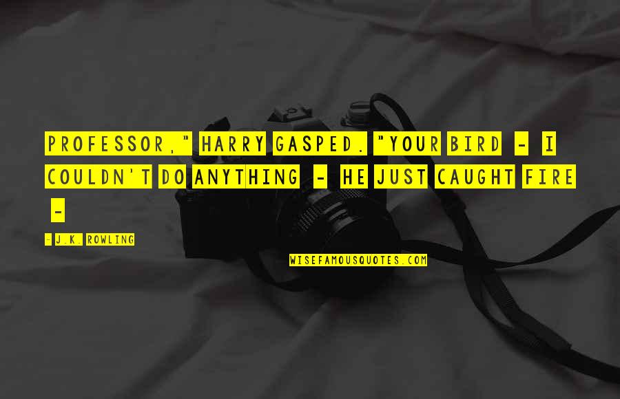 Heyder Eliyevin Quotes By J.K. Rowling: Professor," Harry gasped. "Your bird - I couldn't Heyder Eliyevin Quotes By J.K. Rowling: Professor," Harry gasped. "Your bird - I couldn't