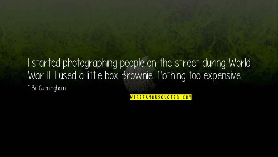 Heyes Chartered Quotes By Bill Cunningham: I started photographing people on the street during Heyes Chartered Quotes By Bill Cunningham: I started photographing people on the street during