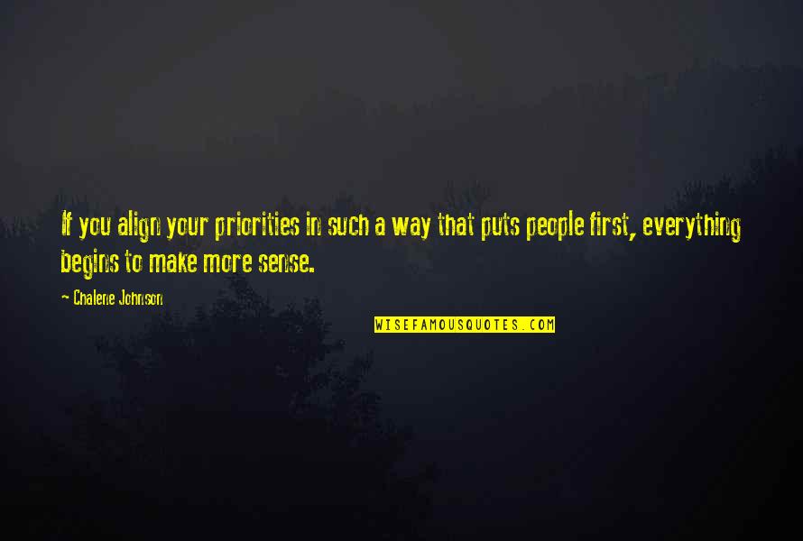 Heyters Quotes By Chalene Johnson: If you align your priorities in such a Heyters Quotes By Chalene Johnson: If you align your priorities in such a