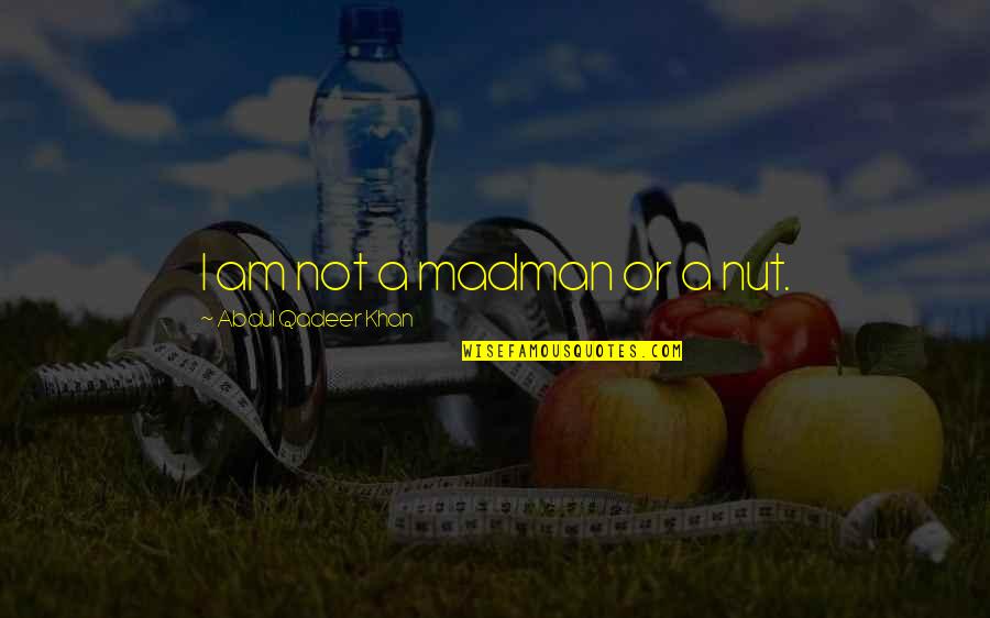 Hi8 Converter Quotes By Abdul Qadeer Khan: I am not a madman or a nut.