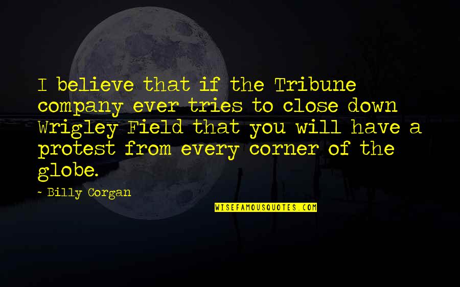 Hibron Quotes By Billy Corgan: I believe that if the Tribune company ever