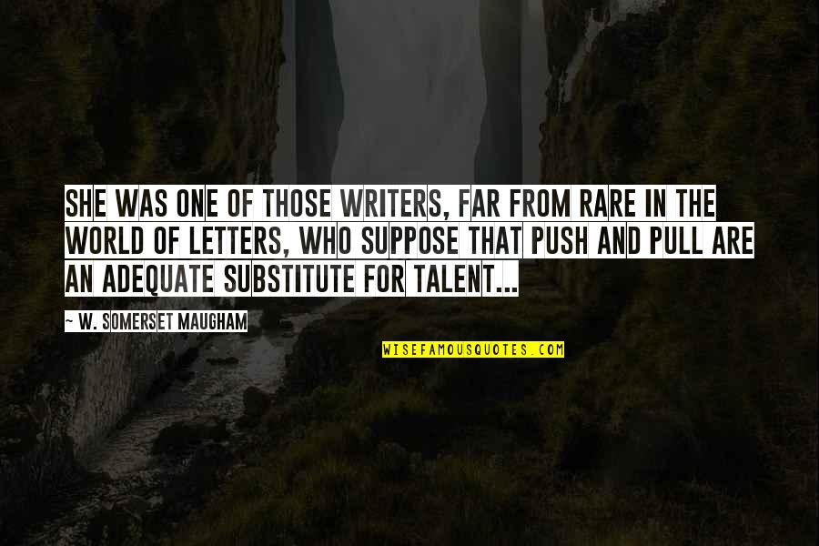Hiccupping Clipart Quotes By W. Somerset Maugham: She was one of those writers, far from Hiccupping Clipart Quotes By W. Somerset Maugham: She was one of those writers, far from