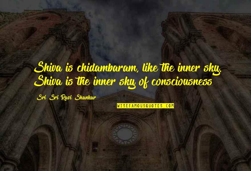 Hick Senior Quotes By Sri Sri Ravi Shankar: Shiva is chidambaram, like the inner sky. Shiva Hick Senior Quotes By Sri Sri Ravi Shankar: Shiva is chidambaram, like the inner sky. Shiva