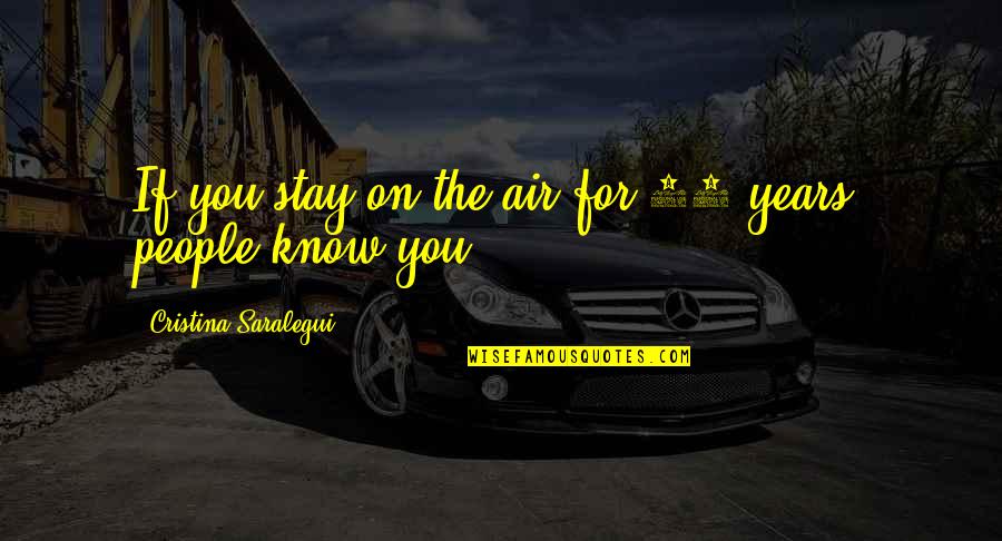 Hickam Fcu Quotes By Cristina Saralegui: If you stay on the air for 18 Hickam Fcu Quotes By Cristina Saralegui: If you stay on the air for 18