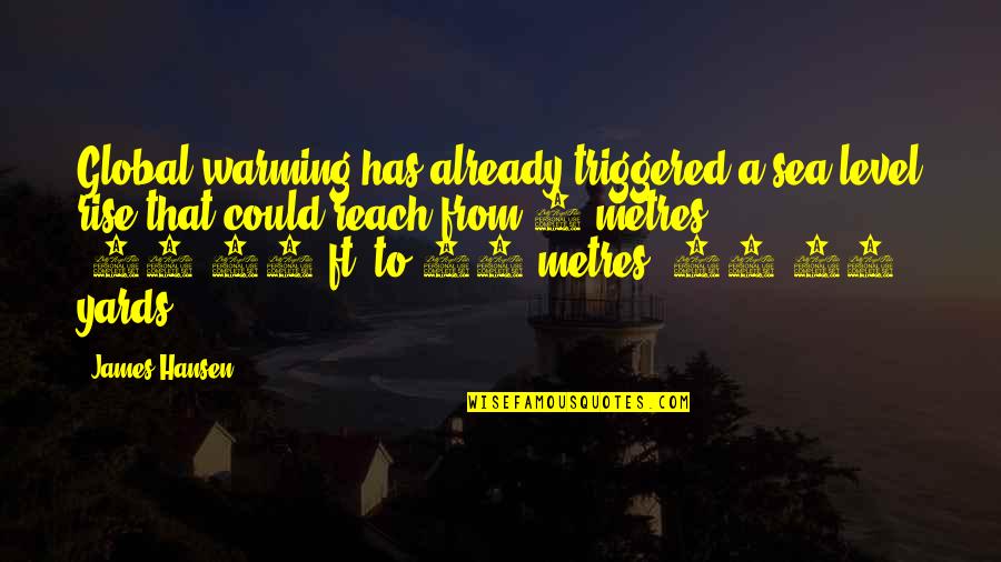 Hideshandcrafted Quotes By James Hansen: Global warming has already triggered a sea level Hideshandcrafted Quotes By James Hansen: Global warming has already triggered a sea level