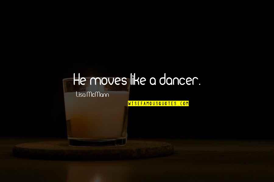 Hiding True Feelings Quotes By Lisa McMann: He moves like a dancer.