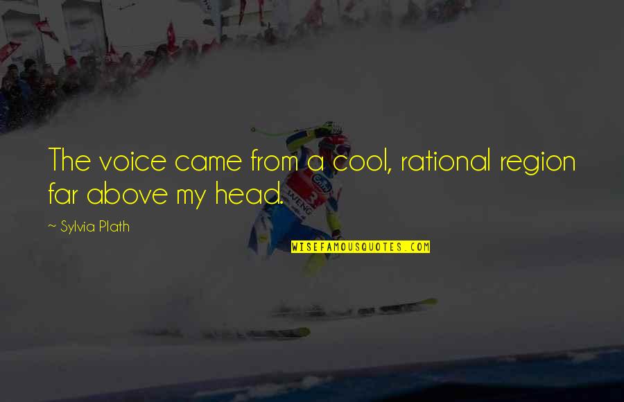 Higaditos Quotes By Sylvia Plath: The voice came from a cool, rational region