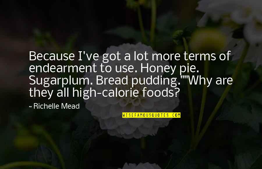 High Calorie Quotes By Richelle Mead: Because I've got a lot more terms of