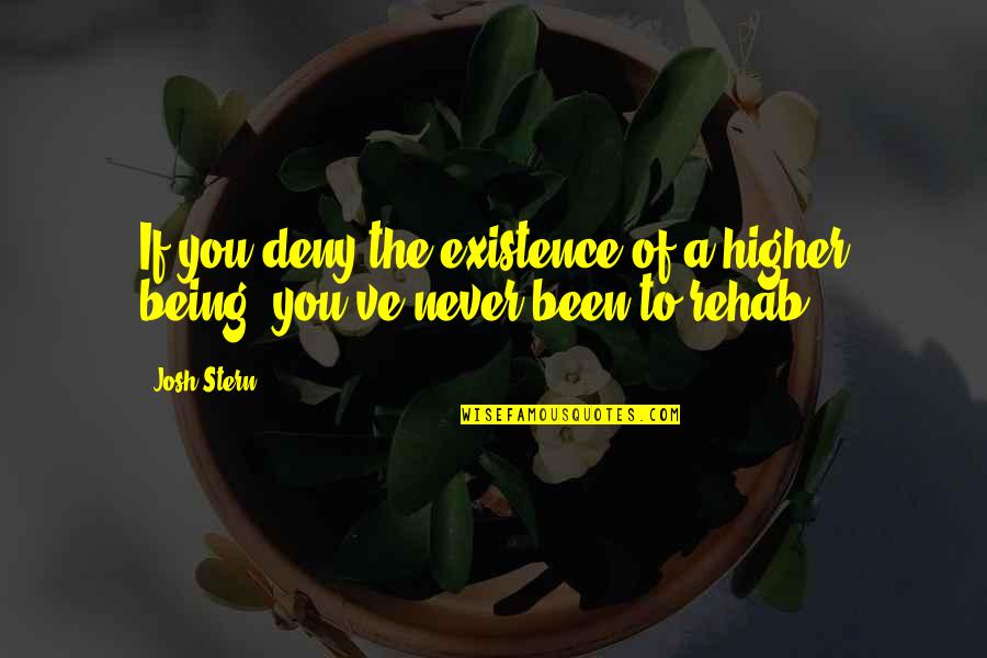 High Existence Quotes By Josh Stern: If you deny the existence of a higher