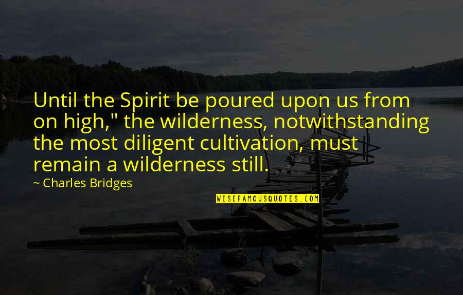 High In The Spirit Quotes By Charles Bridges: Until the Spirit be poured upon us from