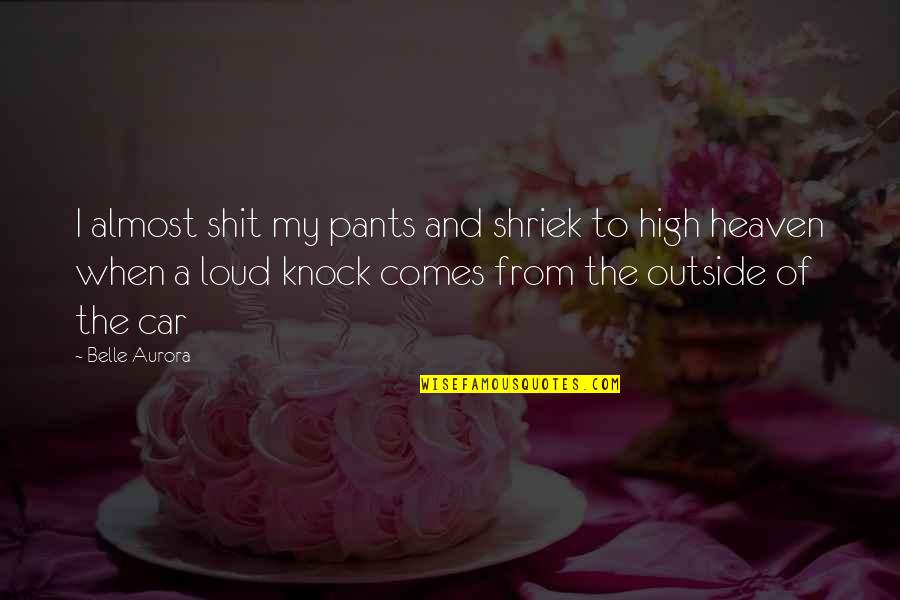 High Performing Teams Quotes By Belle Aurora: I almost shit my pants and shriek to