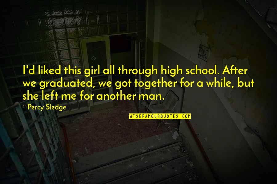 High School Girl Quotes By Percy Sledge: I'd liked this girl all through high school.