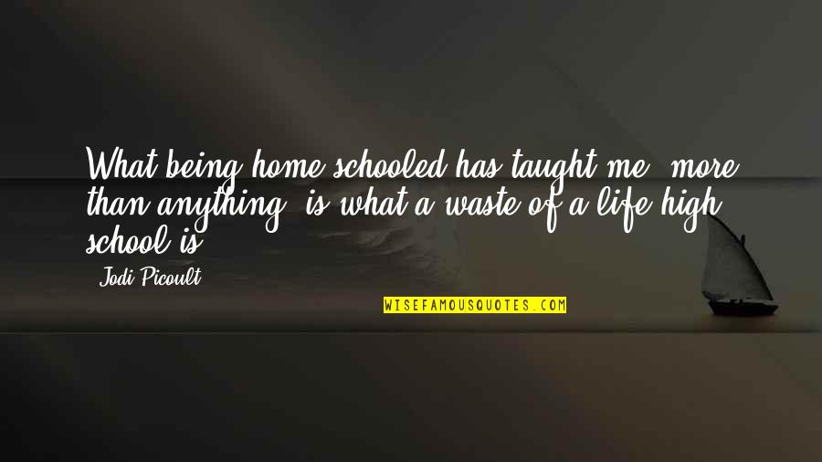 High School Life Quotes By Jodi Picoult: What being home-schooled has taught me, more than