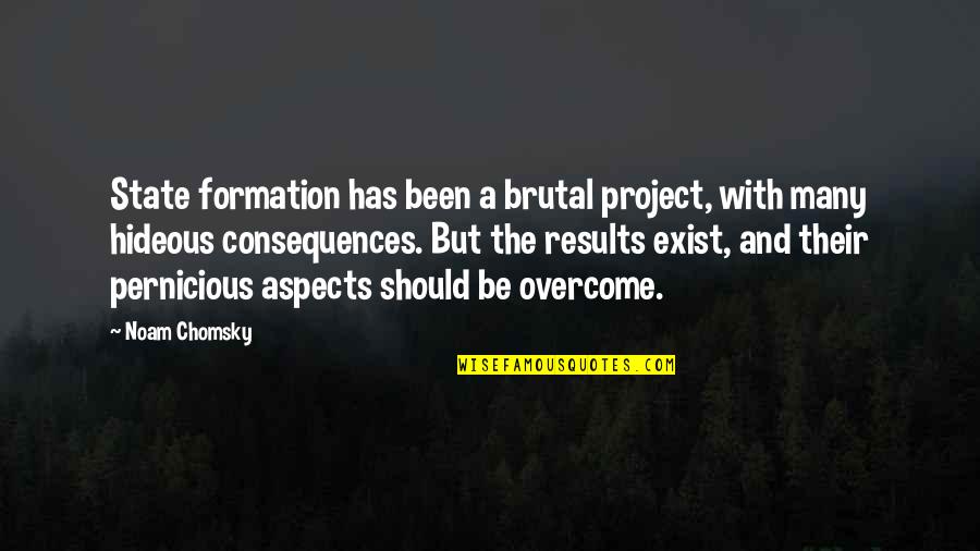 High Standard Quotes By Noam Chomsky: State formation has been a brutal project, with