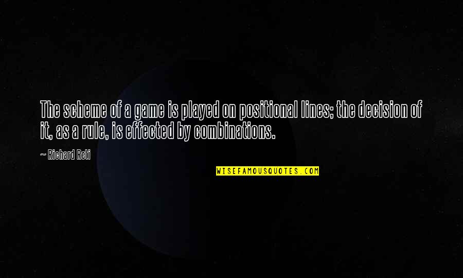 Highbrows Boutique Quotes By Richard Reti: The scheme of a game is played on Highbrows Boutique Quotes By Richard Reti: The scheme of a game is played on