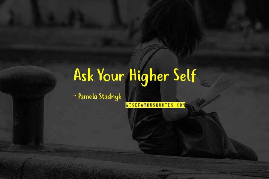 Higher Self Quotes By Pamela Stadnyk: Ask Your Higher Self