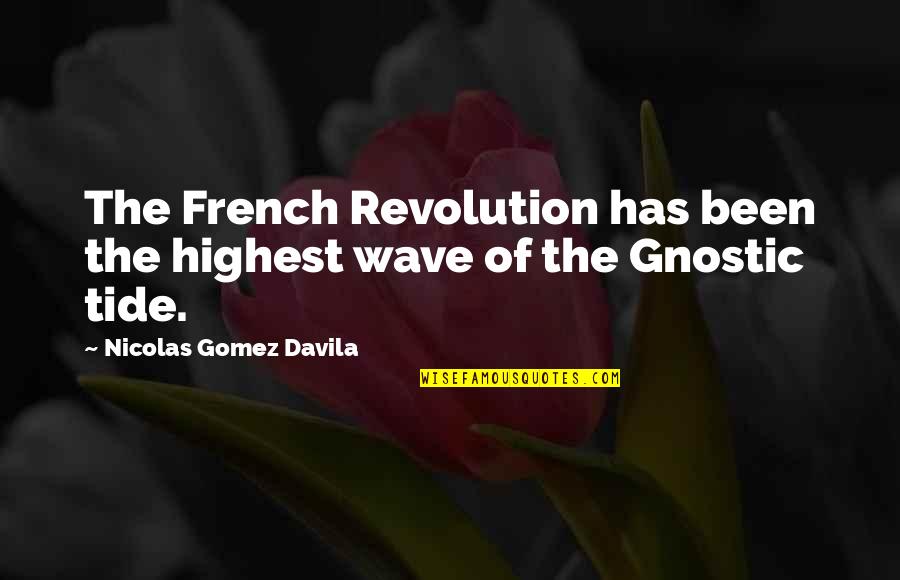 Highest Tide Quotes By Nicolas Gomez Davila: The French Revolution has been the highest wave