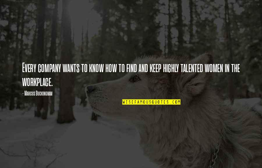 Highly Quotes By Marcus Buckingham: Every company wants to know how to find