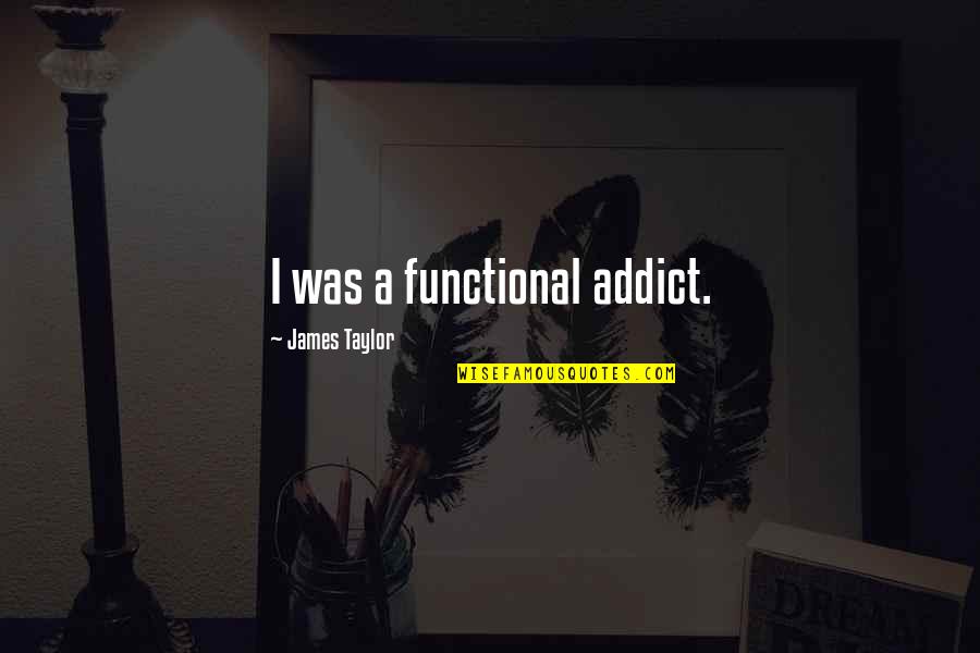 Hijastro In English Quotes By James Taylor: I was a functional addict.